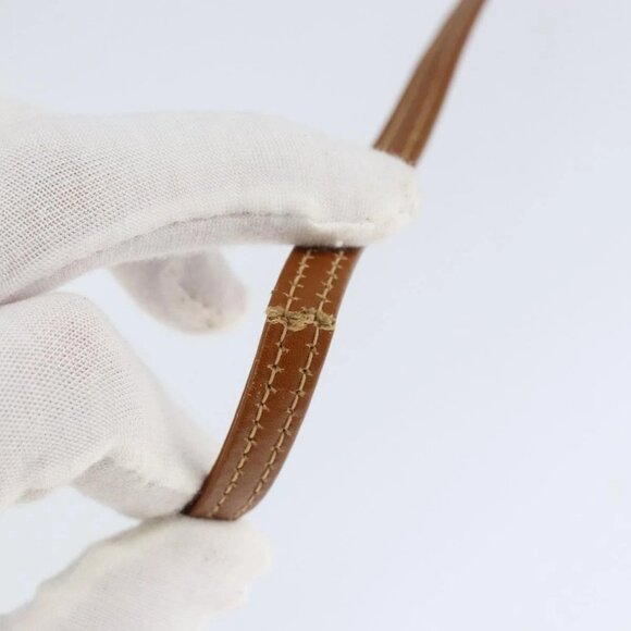 GUCCI Shoulder Bag Leather Brown Gold Auth - Picture 10 of 16